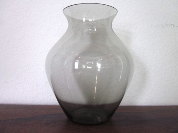 Tall bulbous art glass vase - 50s